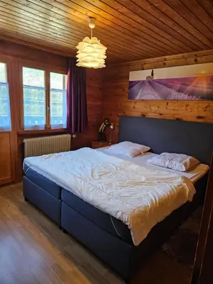 Ein Bett oder Betten in einem Zimmer der Unterkunft chante bise