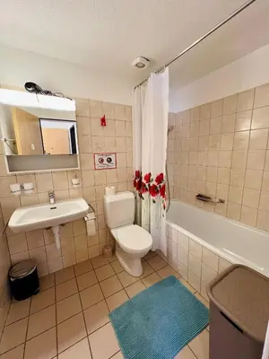 Ein Badezimmer in der Unterkunft Maisonette 4.5 Zimmer, Nähe Ballenberg