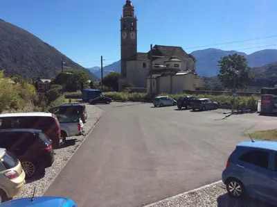Ein allgemeiner Bergblick oder ein Berglick von der Ferienwohnung aus