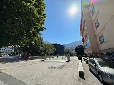 Ein allgemeiner Bergblick oder ein Berglick von der Ferienwohnung aus