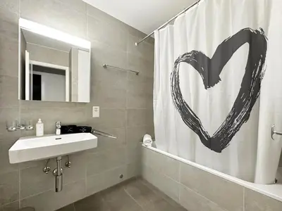 Ein Badezimmer in der Unterkunft Castelview - Sion next to the old town