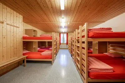 Ein Bett oder Betten in einem Zimmer der Unterkunft Simons Herberge