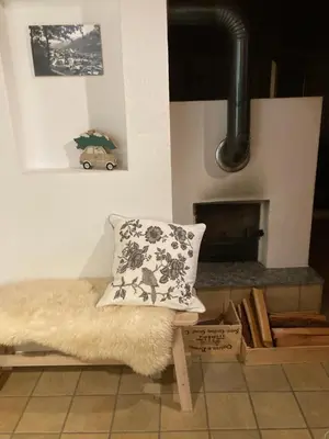 Ein Sitzbereich in der Unterkunft Römerhaus