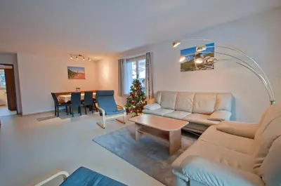 Ein Sitzbereich in der Unterkunft Haus Matten, Apartment Birch