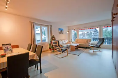 Ein Sitzbereich in der Unterkunft Haus Matten, Apartment Birch