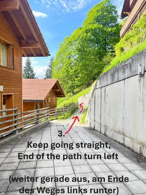Grundriss der Unterkunft Bed & Breakfast in car-free Wengen - Hop in Nest BnB