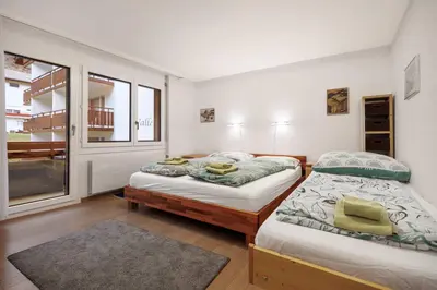 Ein Bett oder Betten in einem Zimmer der Unterkunft Everest B - Comfortable 2 bedrooms apartment