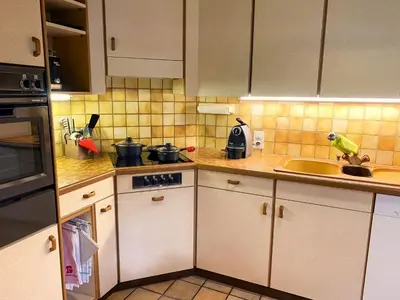 Küche/Küchenzeile in der Unterkunft Apartment Im Chehr by Interhome