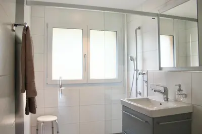 Ein Badezimmer in der Unterkunft Apartment Arvenwald