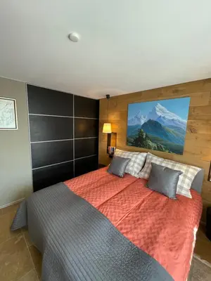Ein Bett oder Betten in einem Zimmer der Unterkunft Luxury apartment