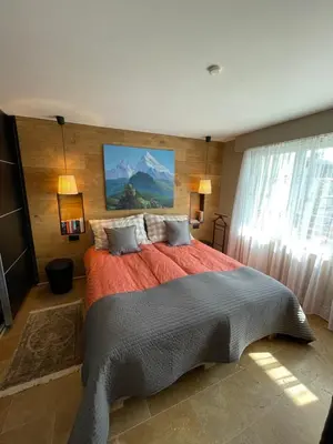Ein Bett oder Betten in einem Zimmer der Unterkunft Luxury apartment