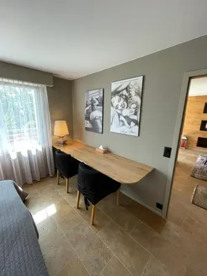 Ein Sitzbereich in der Unterkunft Luxury apartment
