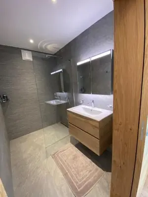 Ein Badezimmer in der Unterkunft Berghof