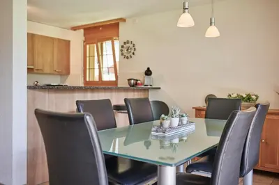 Küche/Küchenzeile in der Unterkunft Apartment Silberhorn, outstanding view, spacious, family friendly