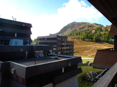 Ein allgemeiner Bergblick oder ein Berglick von der Ferienwohnung aus