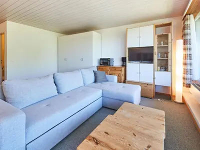 Ein Sitzbereich in der Unterkunft Studio Dixence 219 by Interhome