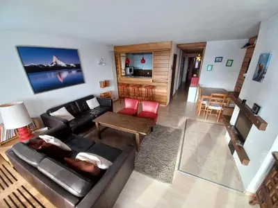 Ein Sitzbereich in der Unterkunft Apartment Blava 108 by Interhome