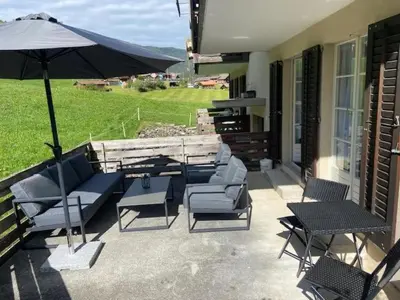 Ein Sitzbereich in der Unterkunft Apartment Hubertus 396 d by Interhome