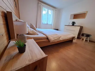 Ein Bett oder Betten in einem Zimmer der Unterkunft Apartment Bergluft by Interhome