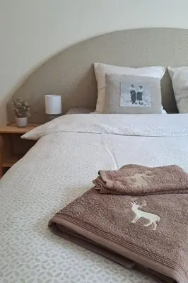 Ein Bett oder Betten in einem Zimmer der Unterkunft Apartment Bergluft by Interhome