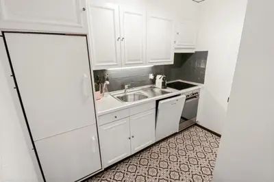 Küche/Küchenzeile in der Unterkunft Charmant appartement au centre