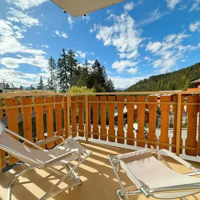 Calm studio with balcony in Crans-Montana