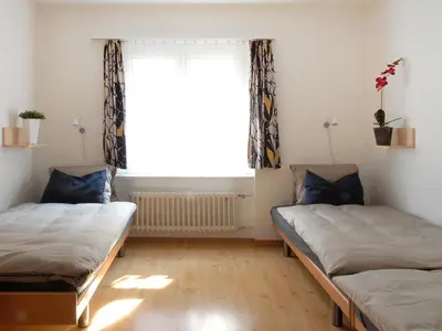 Ein Sitzbereich in der Unterkunft Ferienwohnung Pirata Zermatt