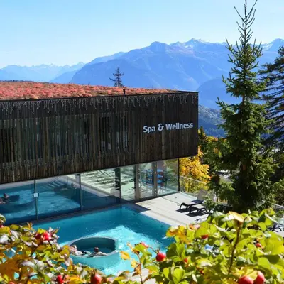 Ein allgemeiner Bergblick oder ein Berglick von der Ferienwohnung aus