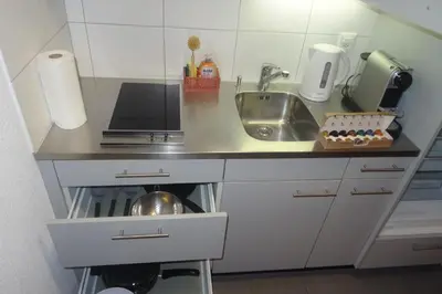Küche/Küchenzeile in der Unterkunft Aare Studio 2