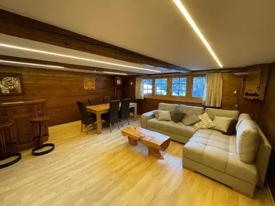 Ein Sitzbereich in der Unterkunft Apartment Moulin