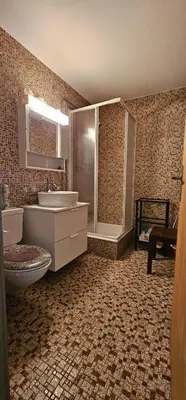 Ein Badezimmer in der Unterkunft Waldrand Haus B 4. Stock