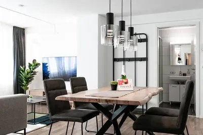 Ein Sitzbereich in der Unterkunft Spirit Apartments - Suite #2 - Zentral - Parkplatz