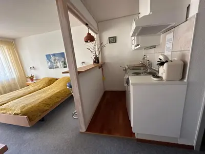 Küche/Küchenzeile in der Unterkunft Swiss Paradise 7 Gaste und Nadelhorn 6 Gaste, Sauna