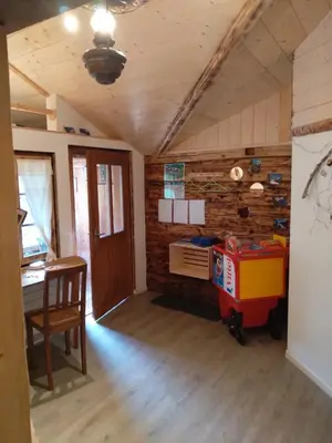 Ein Bett oder Betten in einem Zimmer der Unterkunft Chalet Bärgstäger