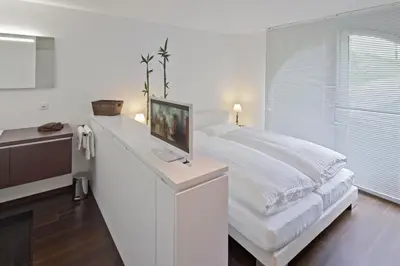 Ein Bett oder Betten in einem Zimmer der Unterkunft Casa Collinetta 2