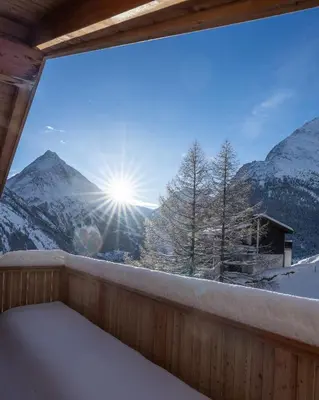 Naturlandschaft in der Nähe des Chalets