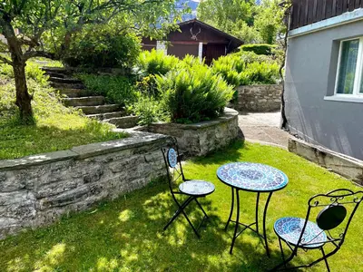 Ein Garten an der Unterkunft Bellevue Apartment