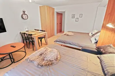 Ein Bett oder Betten in einem Zimmer der Unterkunft Chaleureux studio plein centre