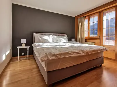 Ein Bett oder Betten in einem Zimmer der Unterkunft Ferienwohnung Bonderblick