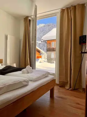 Ein Bett oder Betten in einem Zimmer der Unterkunft Mountain View Apartment