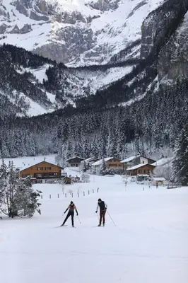 Mountain View Apartment im Winter