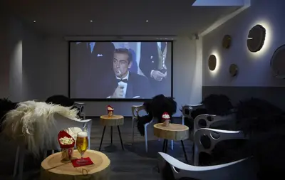 Ein Sitzbereich in der Unterkunft La Vue Luxury Living Apartments
