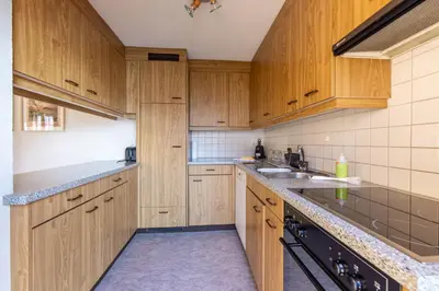 Küche/Küchenzeile in der Unterkunft Chalet Seehus Iseltwald