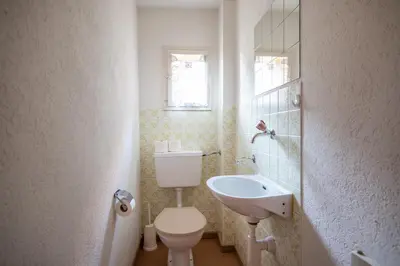 Ein Badezimmer in der Unterkunft Chalet Seehus Iseltwald