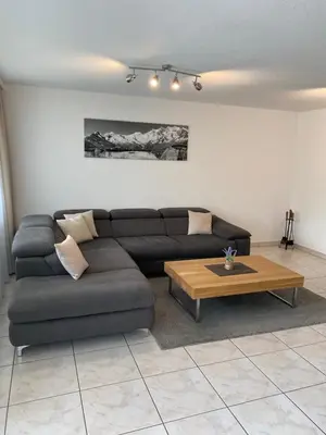 Ein Sitzbereich in der Unterkunft Apartments Arcadia