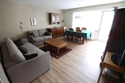 Ein Sitzbereich in der Unterkunft Appartement Mittaghorn Saas-Fee