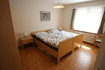 Ein Bett oder Betten in einem Zimmer der Unterkunft Appartement Mittaghorn Saas-Fee