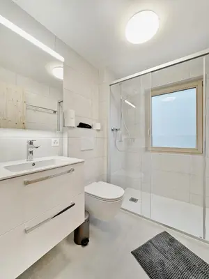 Ein Badezimmer in der Unterkunft The Laughing Cow - 10 mns from Sion and ski