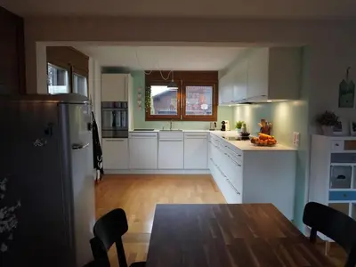 Küche/Küchenzeile in der Unterkunft Apartment Chalet Ilge by Interhome