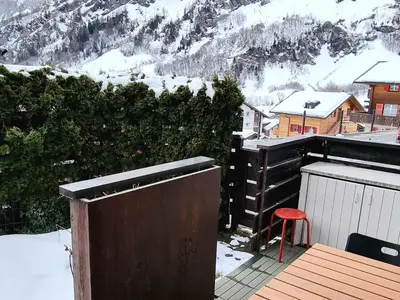 Ein allgemeiner Bergblick oder ein Berglick von der Ferienwohnung aus